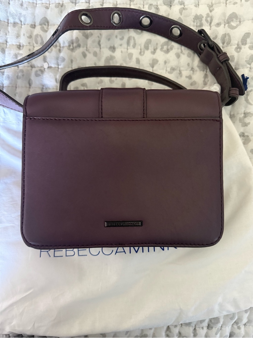 Rebecca Minkoff Deep Plum Leather Crossbody - Picture 10 of 10